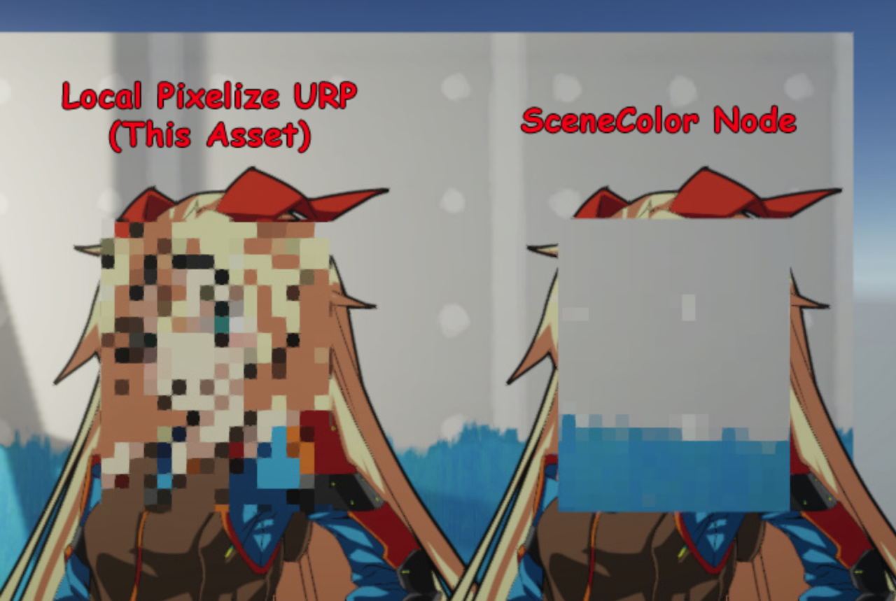Local Pixelize URP