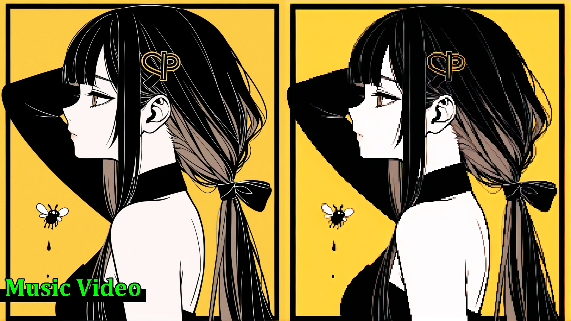 ミュージックビデオをドット絵化した作例