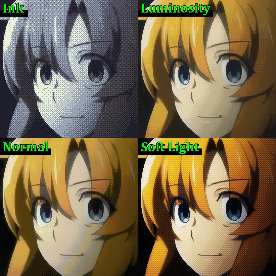 公式プリセット4種の作例